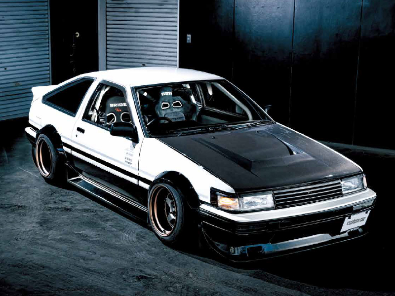 旧車　AE86　4代目カローラレビン　エアサス　カスタムカー