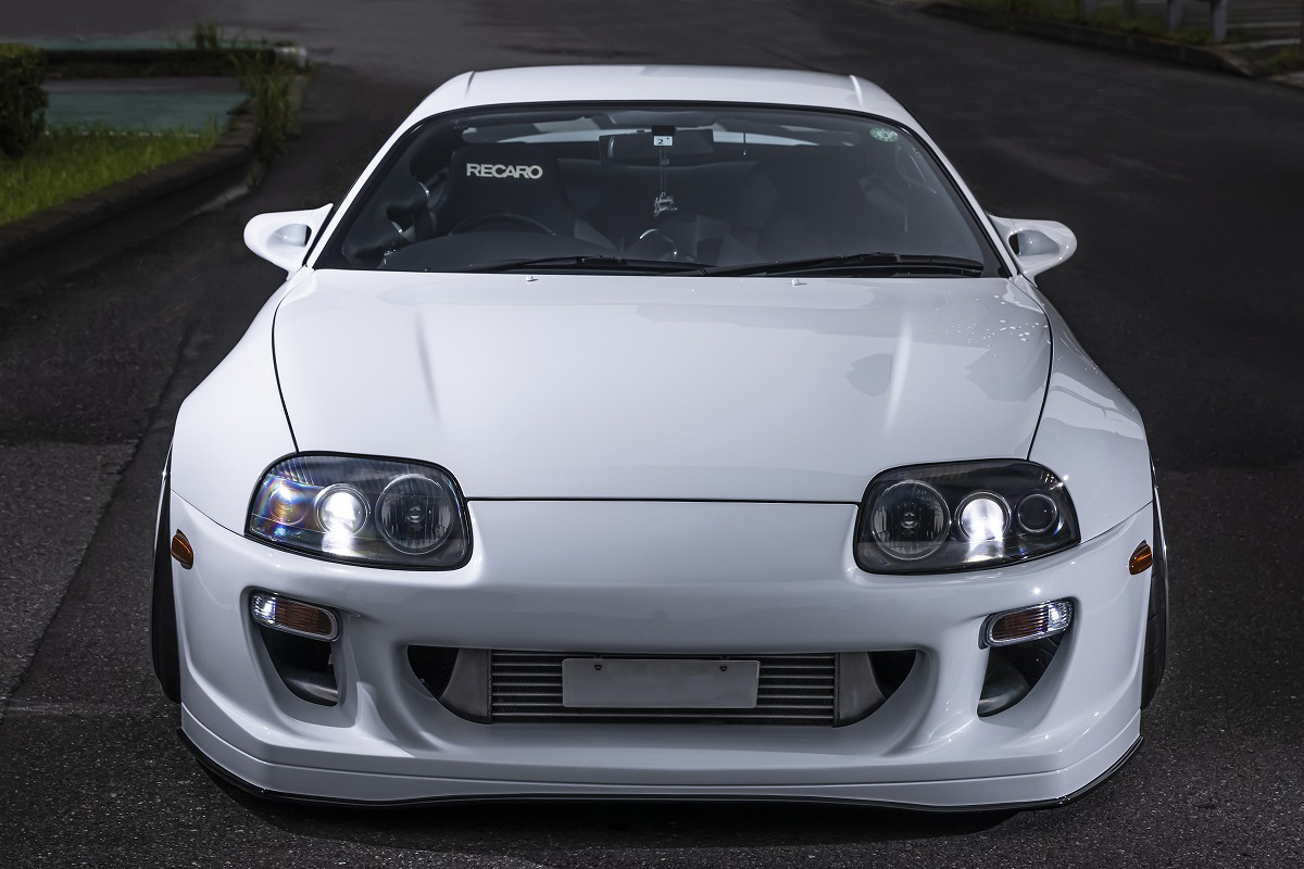 BAGGED TOYOTA SUPRA スープラ エアサス カスタムカー slammed