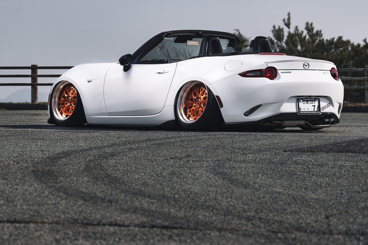 スタンスマガジン 掲載 エアサス マツダ ロードスター BAGGED MAZDA ROADSTER