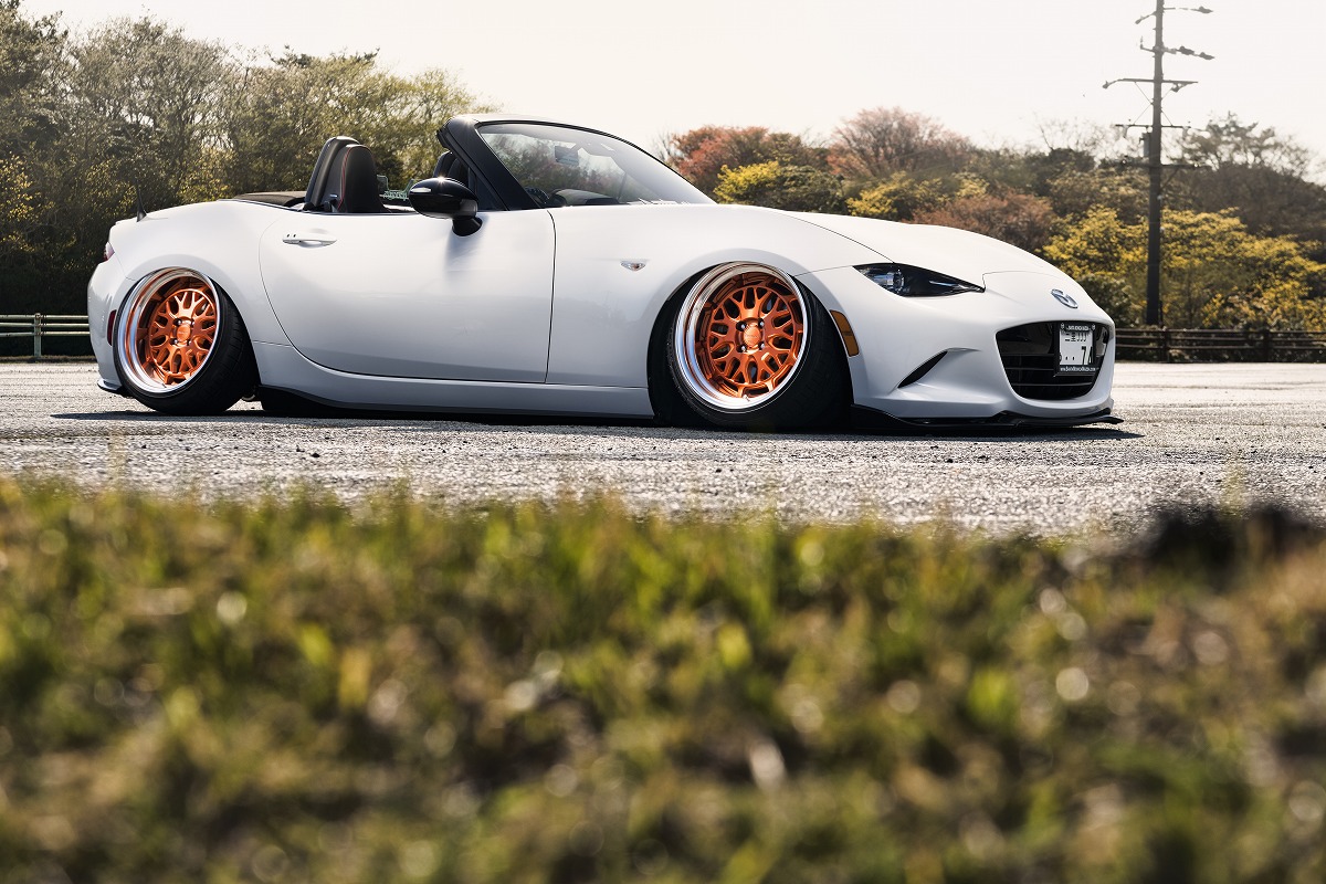 スタンスマガジン 掲載 エアサス マツダ ロードスター BAGGED MAZDA ROADSTER 