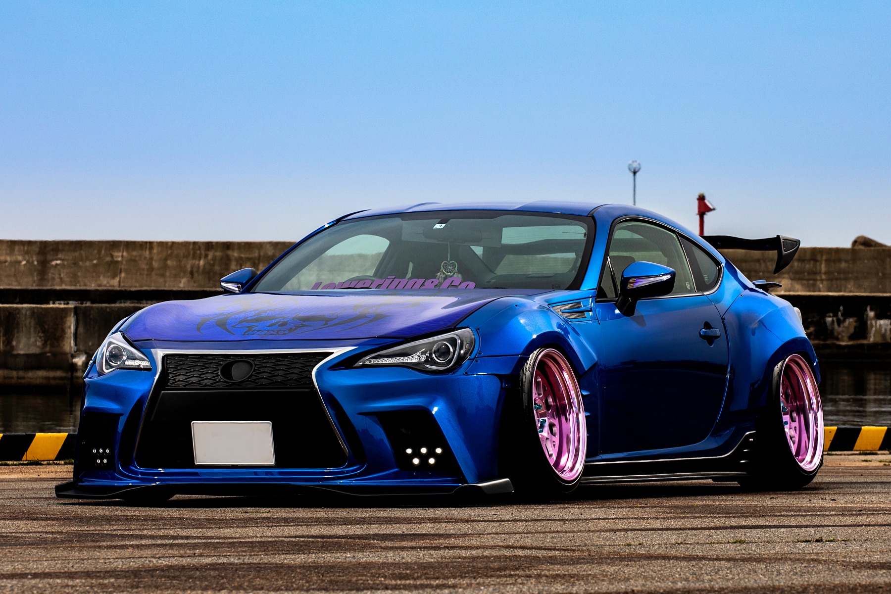 SUBARU BRZ airsuspension bagged airforcesuspension エアサス Hardline パイピング　カスタム