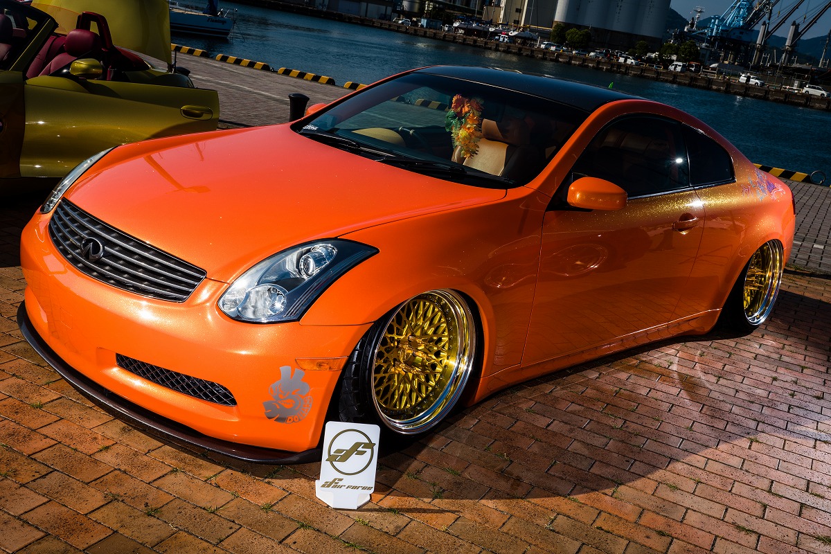 スカイラインクーペ CPV35 INFINITI g35 J-LUG カスタムカー　エアサス 